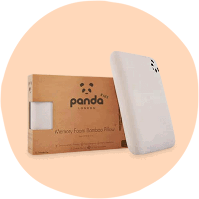 Panda kids memory foam bamboo pillow