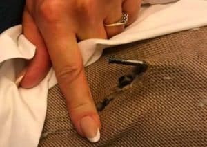 spring sticking out of mattress