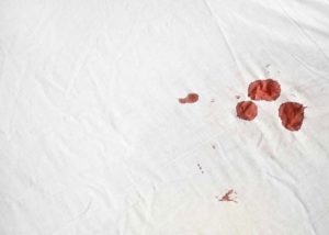 Blood out of a mattress