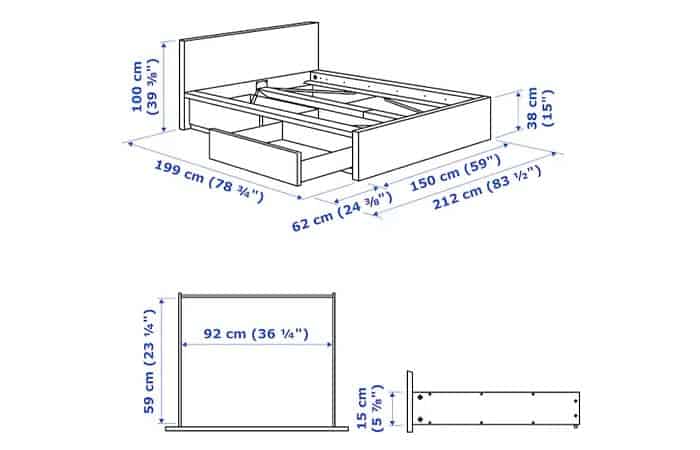 ikea bed frame to mattress