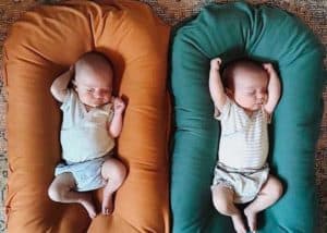 Newborns and pillows
